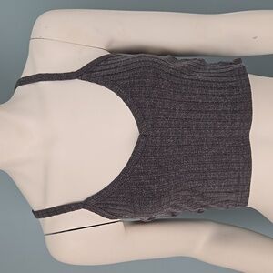 Zaful Grey Strappy Tank Top